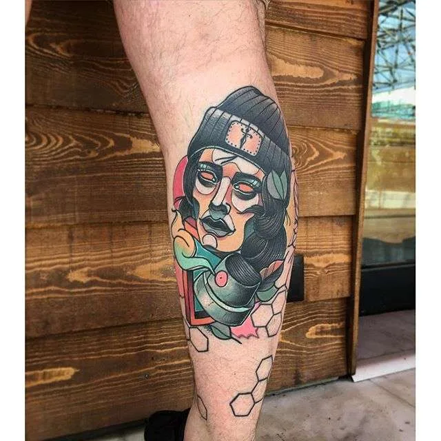 Tattoo artist Aber Tattooer - color neotraditional tattoo  | Тату мастер Aber Tattooer - цветные неотрад тату